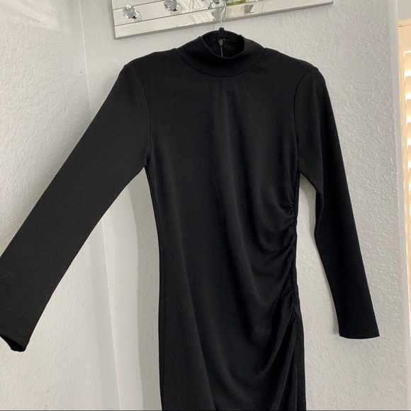 Chelsea28 Black Long Sleeve Cocktail Dress - Picture 6 of 11